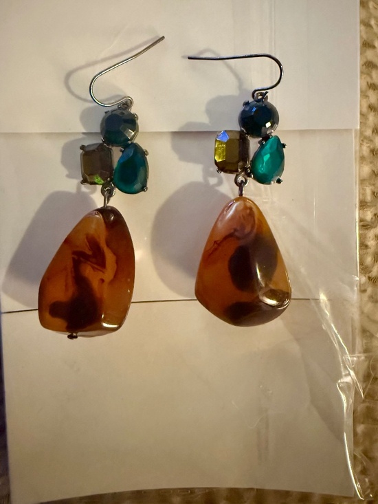 Lucky Brand Jewelry - Lucky Brand Boho Multi-Color Stone Drop Earrings